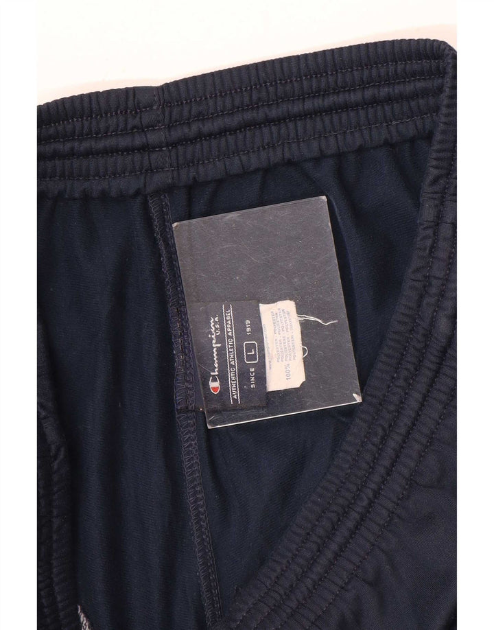 Pantaloni da tuta da uomo Champion Large in poliestere blu navy