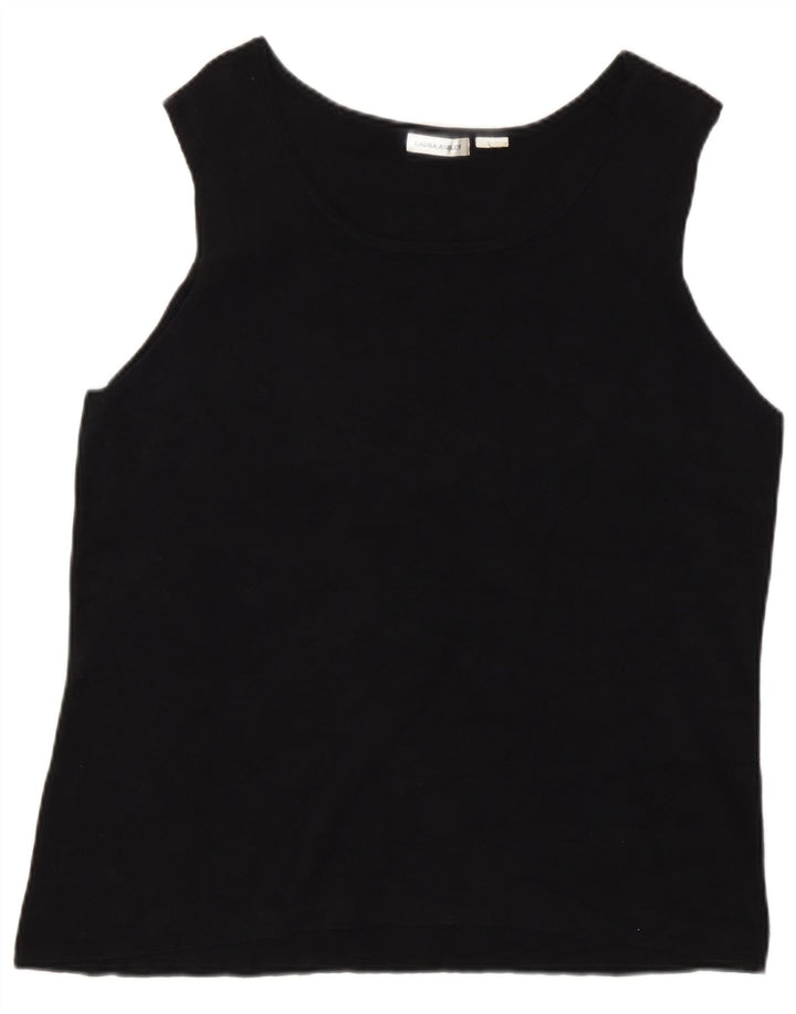 Canottiera da donna Laura Ashley UK 16 grande nera