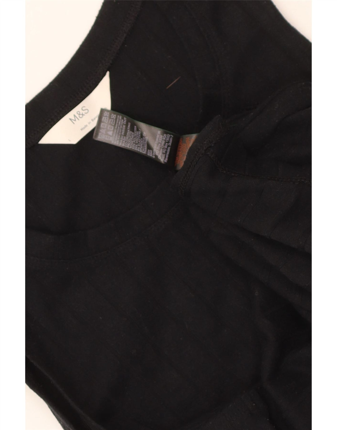 Canotta da donna Marks & Spencer UK 16 grande poliestere nero