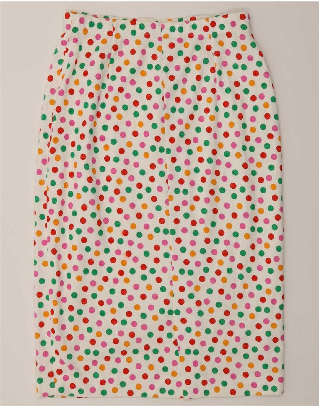 Set gonna da donna in 2 pezzi a 4 bottoni Liola IT 46 grande W28 a pois bianchi