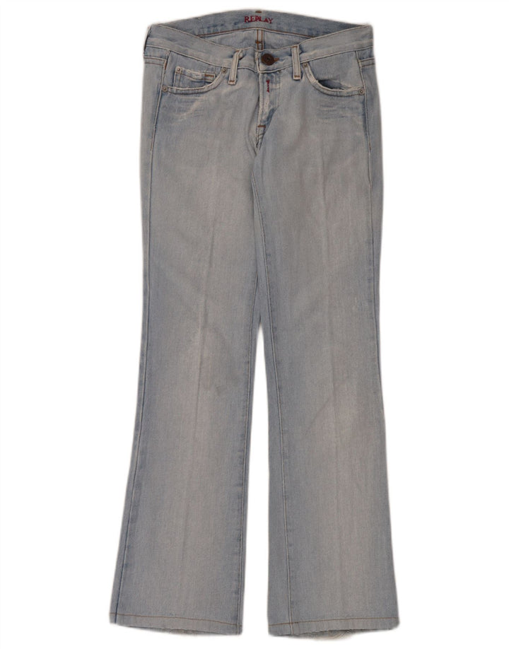 Jeans svasati da donna Replay W25 L30 cotone blu