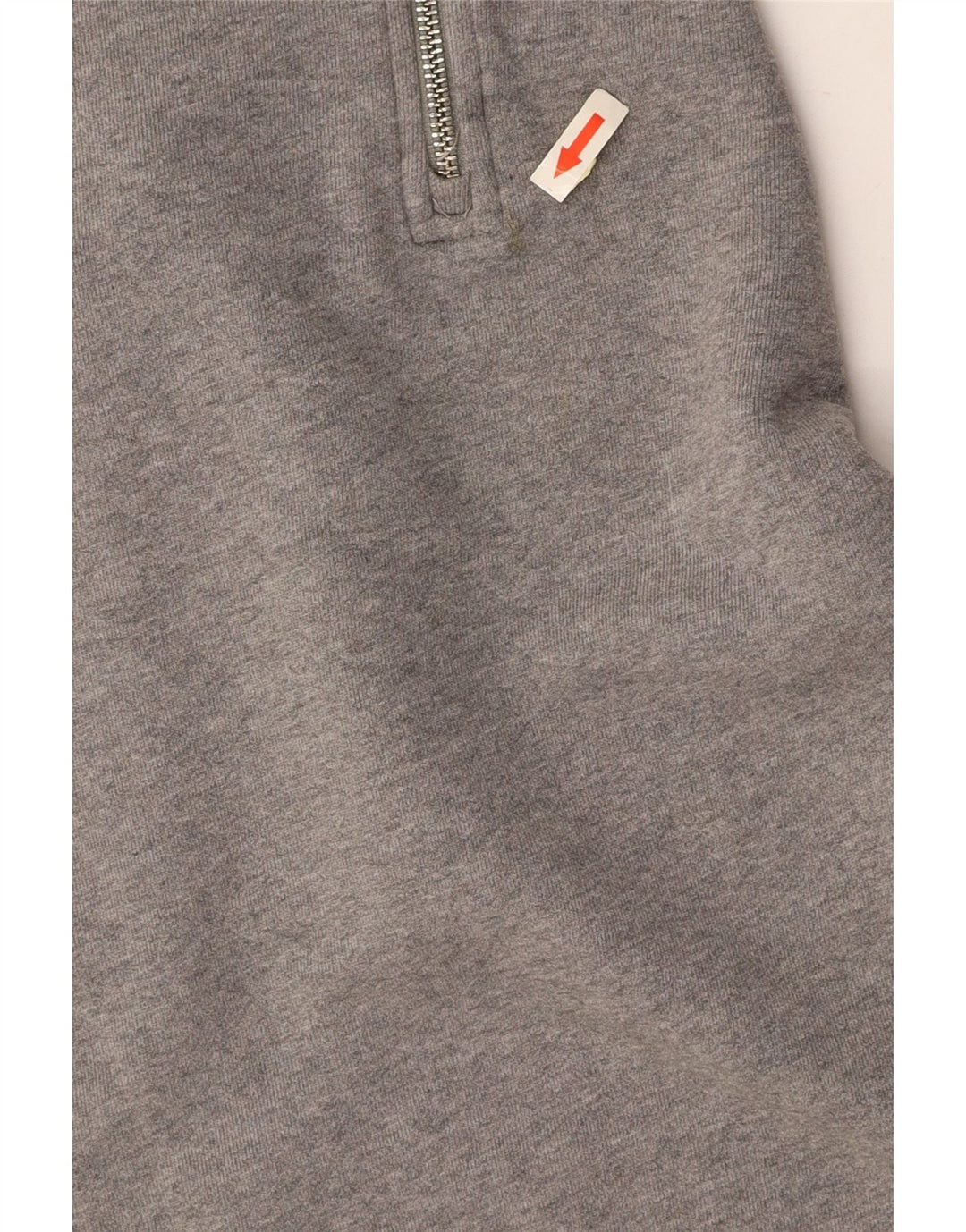 FRED PERRY Felpa da uomo con collo con zip, maglione grande, cotone grigio