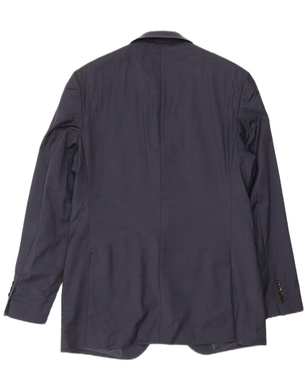Giacca blazer lunga da uomo Marks & Spencer UK 40 medio blu navy