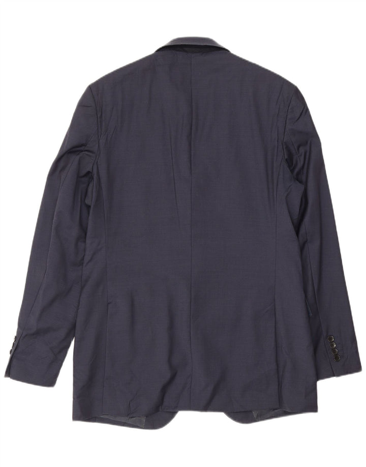 Giacca blazer lunga da uomo Marks & Spencer UK 40 medio blu navy