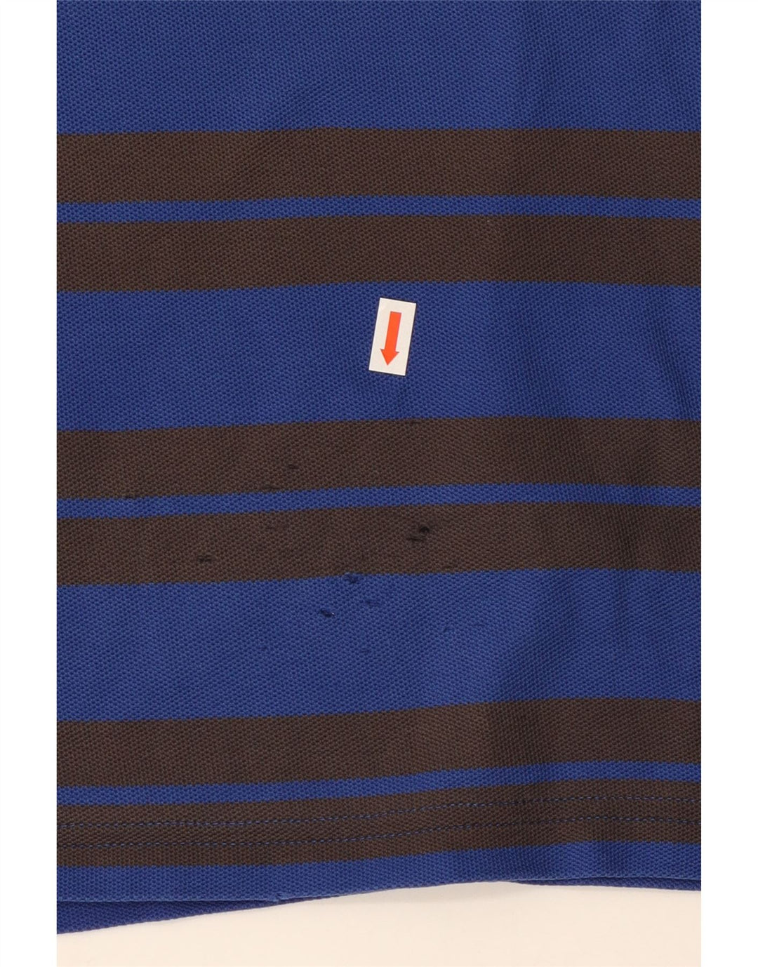 Polo da uomo Hugo Boss in cotone a righe grandi blu