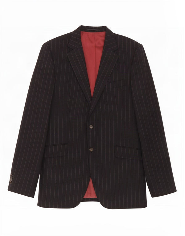 Gant Mens 2 Button Blazer Jacket UK 40 Large Navy Blue Pinstripe Wool