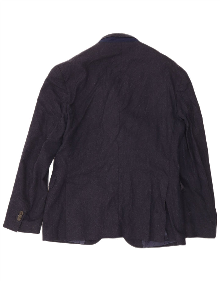 Giacca blazer da uomo a 2 bottoni Tommy Hilfiger IT 50 Large blu navy in lana