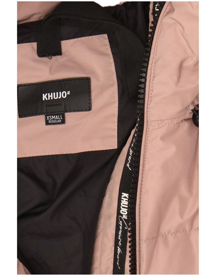 Cappotto imbottito oversize con cappuccio da donna KHUJO UK 6 XS poliestere rosa