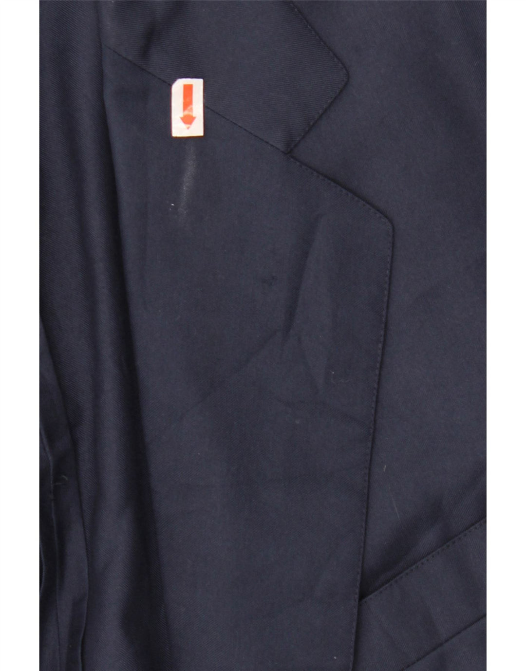 BURBERRYS Giacca blazer da uomo a 2 bottoni UK 56 XL poliestere blu navy