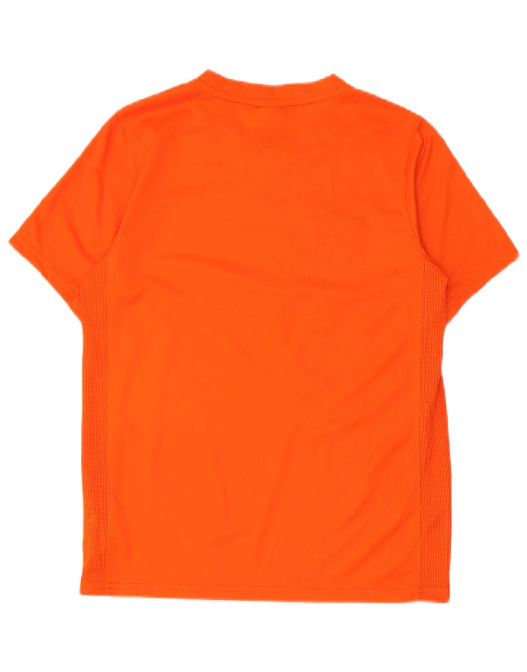 T-shirt grafica Nike da donna, top grande, in poliestere arancione