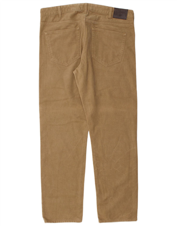 Jeans dritti da uomo GANT W36 L32 cotone beige