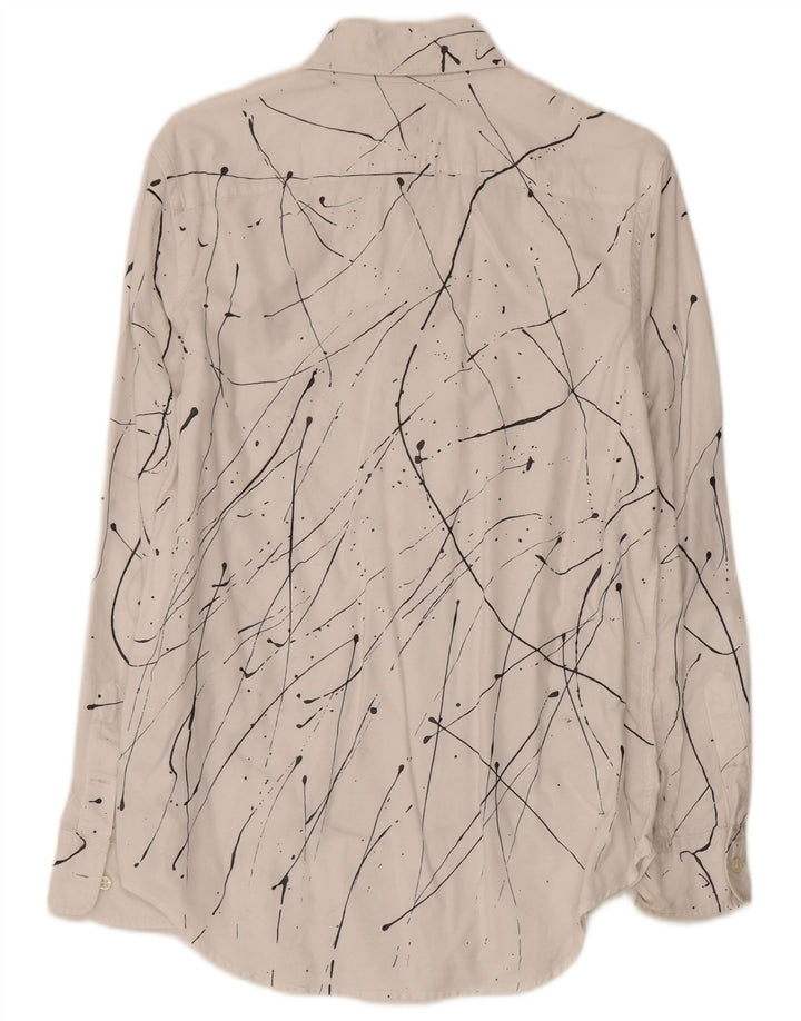 Camicia Ralph Lauren da donna con vestibilità comoda e motivo astratto US 6 bianco medio
