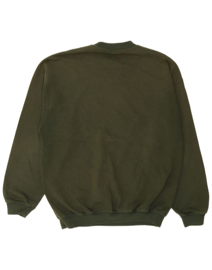 Felpa da uomo Marks & Spencer maglione medio cotone kaki