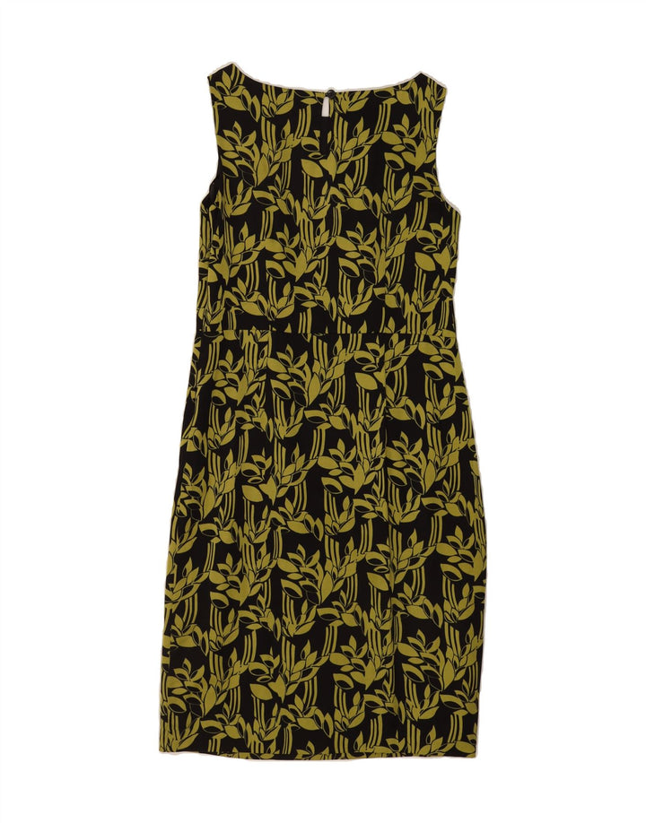 MONSOON Womens Sleeveless Shift Dress UK 12 Medium  Black Floral Viscose Vintage Monsoon and Second-Hand Monsoon from Messina Hembry 