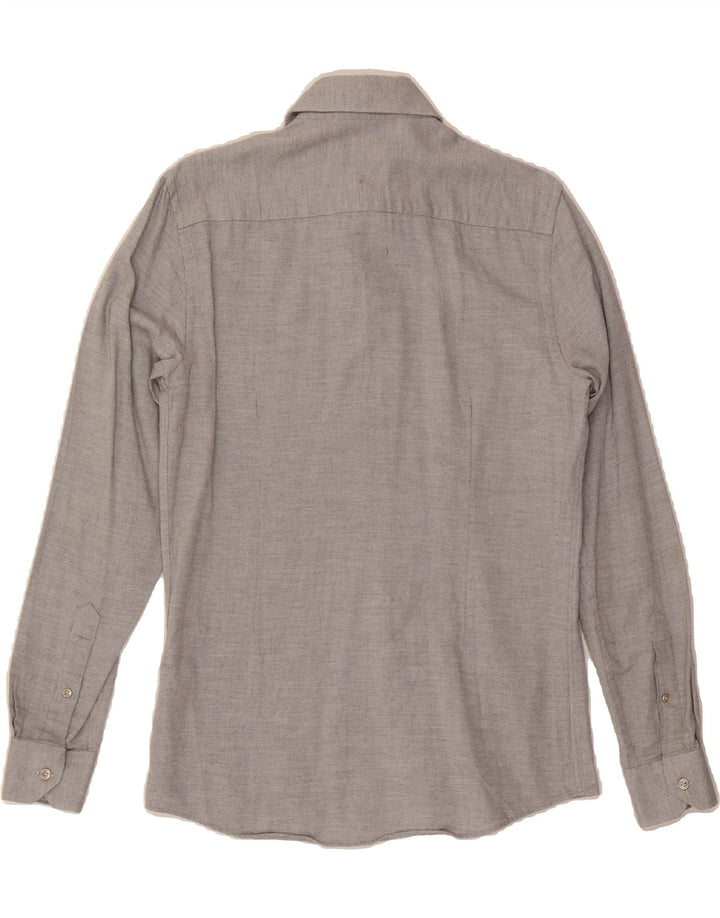 ZARA Mens Slim Fit Shirt Size 5 Small Grey Cotton Vintage Zara and Second-Hand Zara from Messina Hembry 