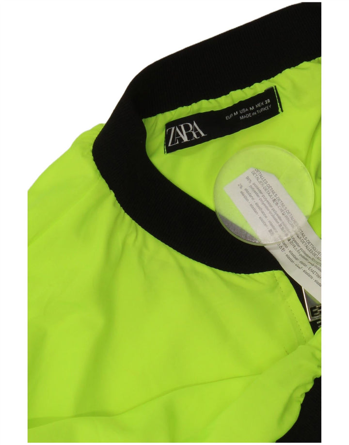 Giacca corta da tuta da donna Zara UK 14 Colorblock giallo medio