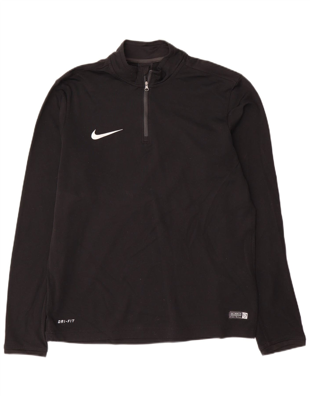 Maglia da tuta Nike Dri Fit con zip e collo pullover da uomo, poliestere nero medio