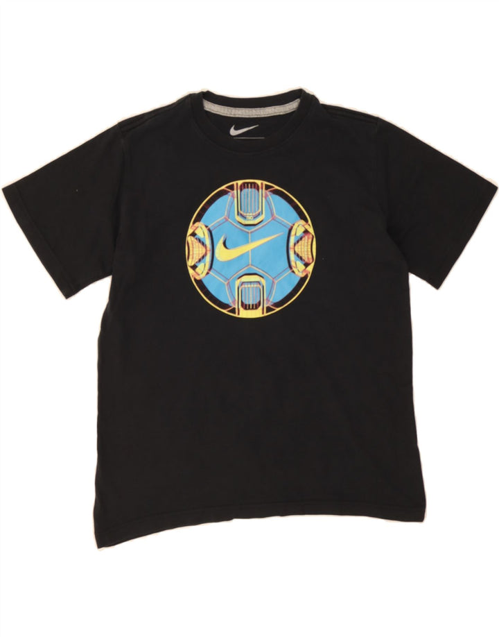 NIKE Boys Graphic T-Shirt Top 10-11 Years Medium  Black Vintage Nike and Second-Hand Nike from Messina Hembry 