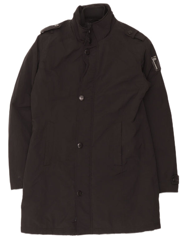 Cappotto imbottito militare da donna Bomboogie UK 14 grande poliestere nero
