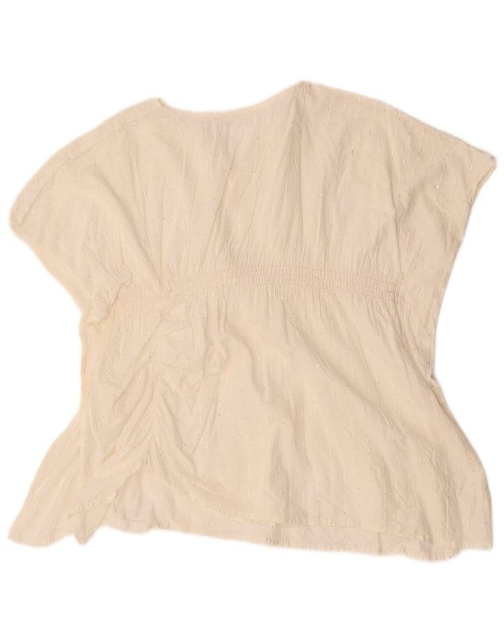 ZARA Camicetta a Pipistrello da Donna Top UK 16 Large Bianca
