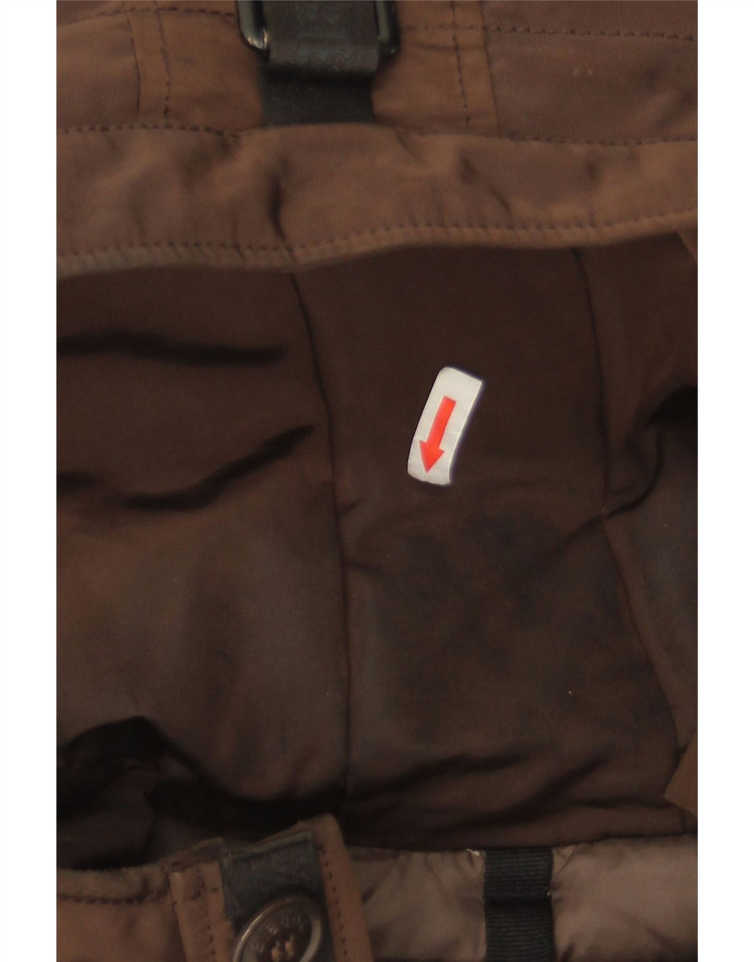Blauer Giacca imbottita con cappuccio da uomo UK 40 Large Marrone Poliammide