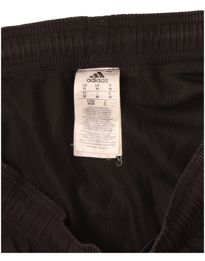 Pantaloncini sportivi da uomo Adidas medi neri in poliestere