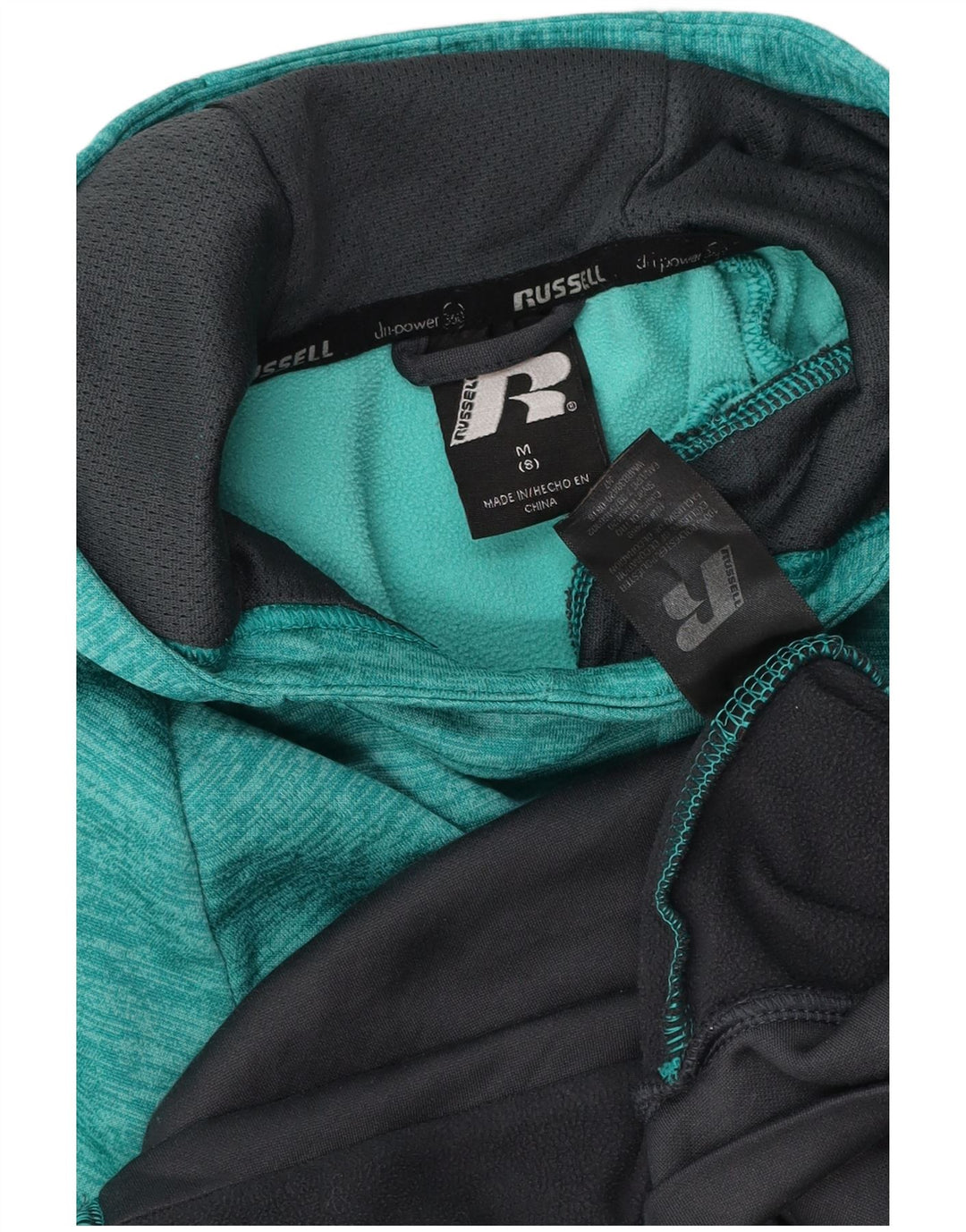 Maglione con cappuccio per ragazzi RUSSELL ATHLETIC 7-8 anni Colorblock verde medio