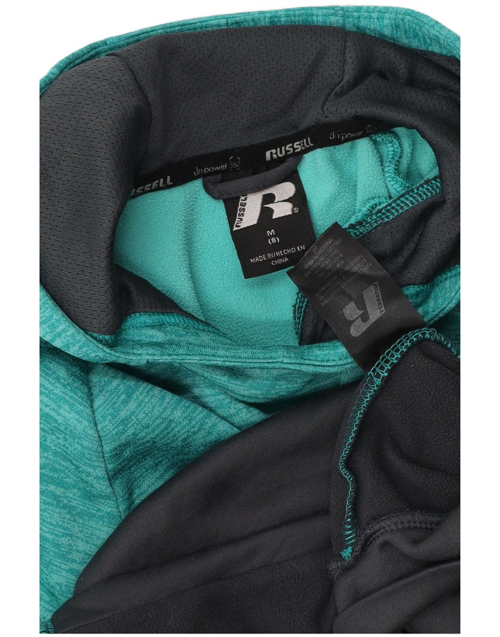 Maglione con cappuccio per ragazzi RUSSELL ATHLETIC 7-8 anni Colorblock verde medio