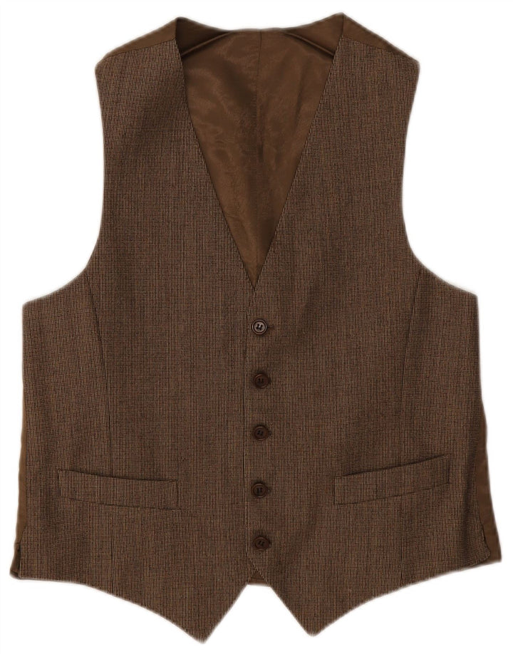 Gilet Vintage da Uomo IT 48 Piccolo Marrone