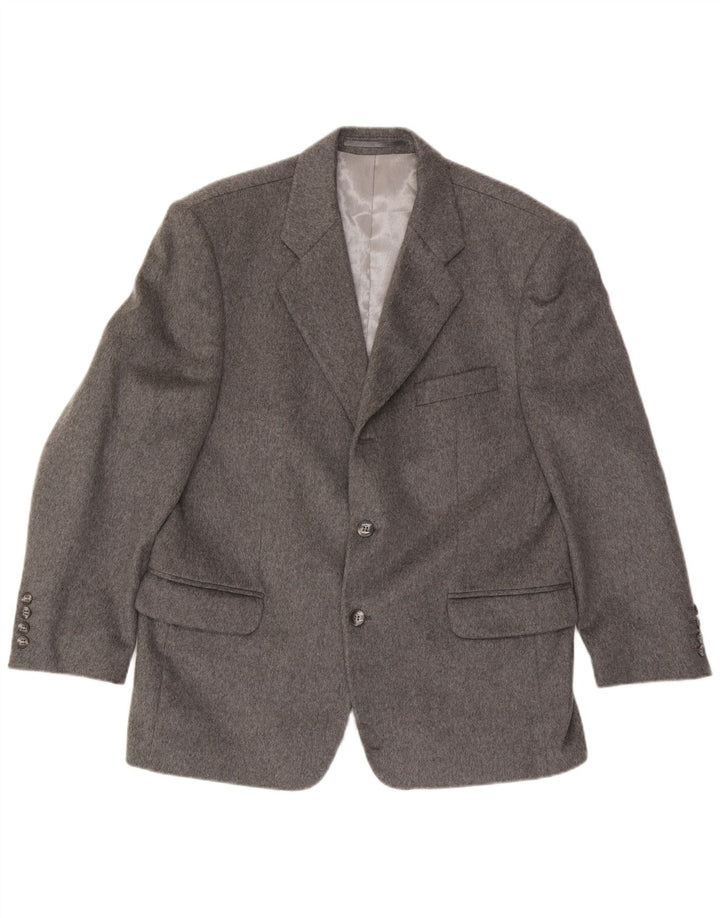 LANIFICIO DEL CASENTINO Giacca blazer a 3 bottoni da uomo UK 38 Grigio medio
