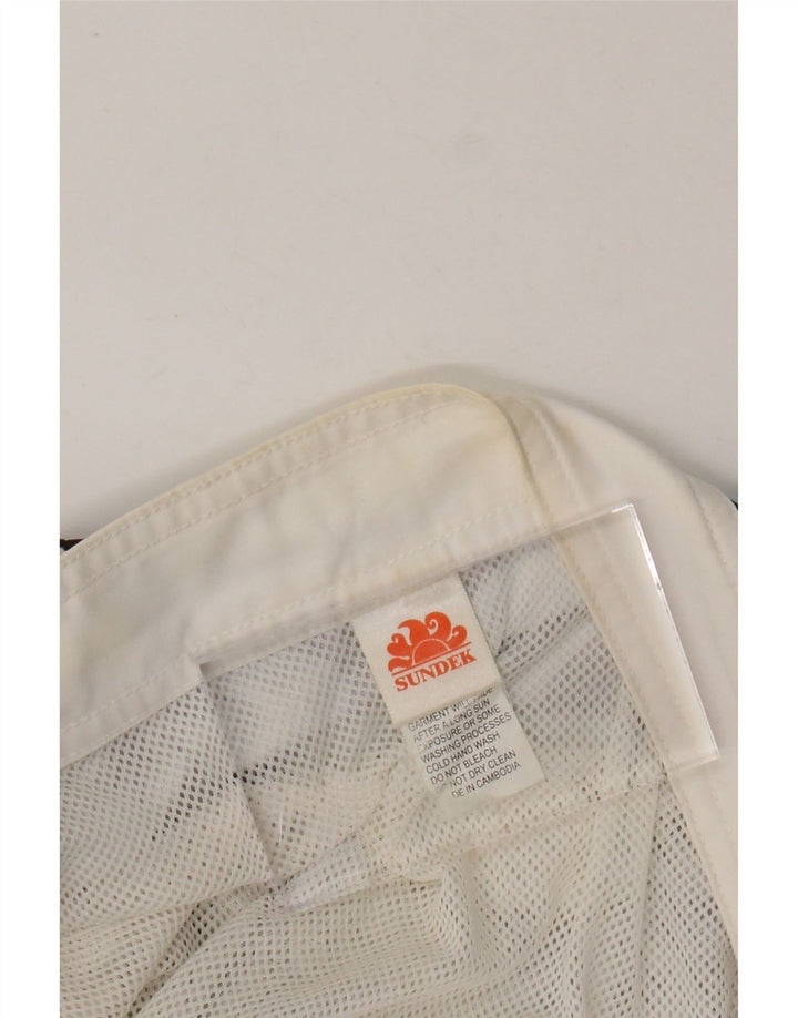 Pantaloncini da bagno da uomo SUNDEK grandi in poliestere floreale nero