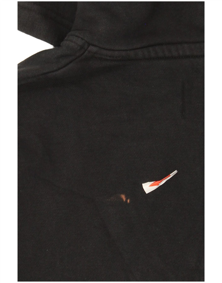 Felpa con cappuccio grafica Jordan da uomo piccola in cotone nero