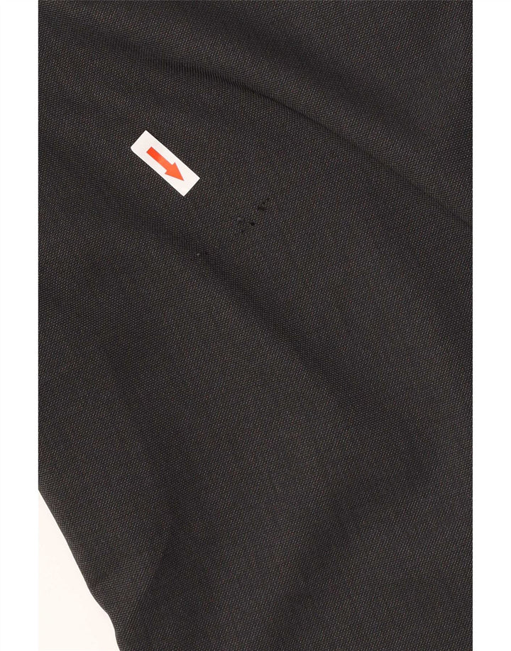 Pantaloni da abito regolari dritti da uomo Marks & Spencer W38 L31 poliestere grigio