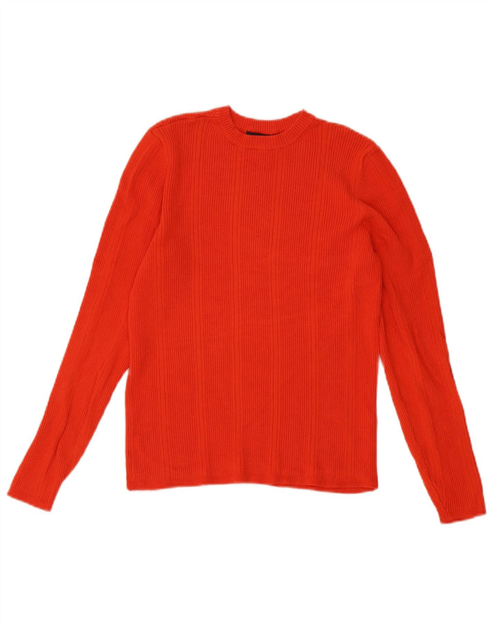 Maglione girocollo corto da donna Marks & Spencer UK 14 rosso medio
