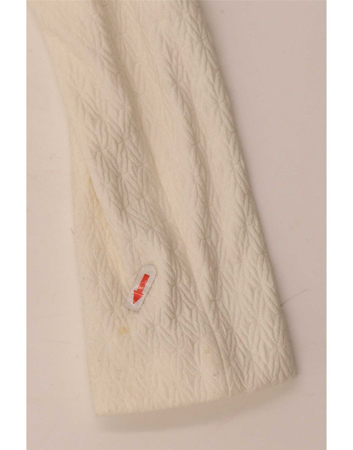 Giacca blazer da donna a 2 bottoni Joop EU 38 viscosa geometrica bianco sporco medio