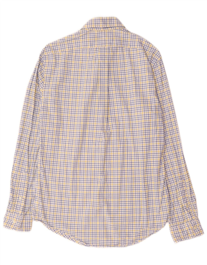 Camicia slim fit da uomo Ralph Lauren in cotone a quadri bianchi medi