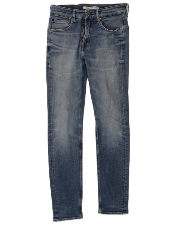 Jeans skinny da uomo Calvin Klein W29 L32 cotone blu