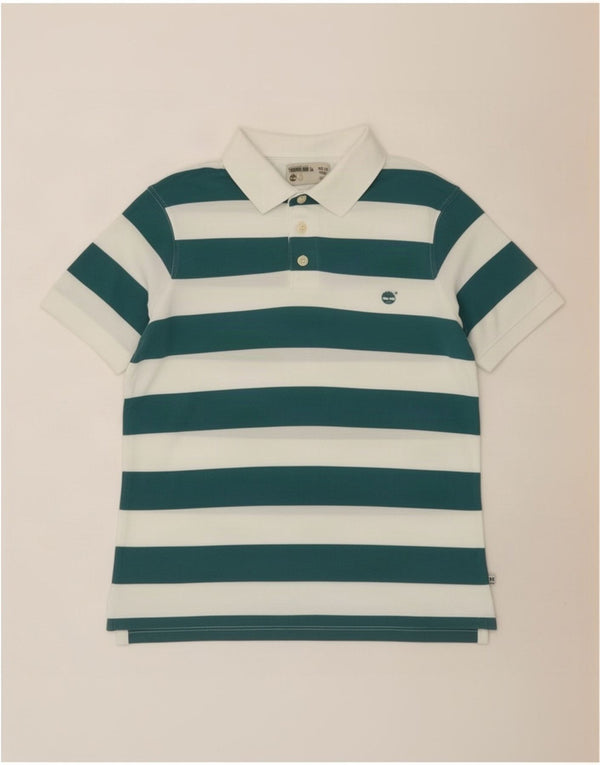 Polo Timberland da uomo vestibilità regolare a righe verdi grandi