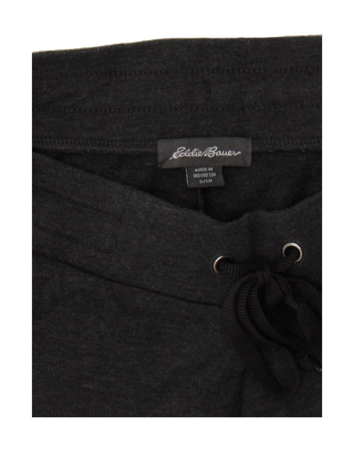 EDDIE BAUER Womens Capri Tracksuit Trousers UK 10 Small  Grey Cotton Vintage Eddie Bauer and Second-Hand Eddie Bauer from Messina Hembry 