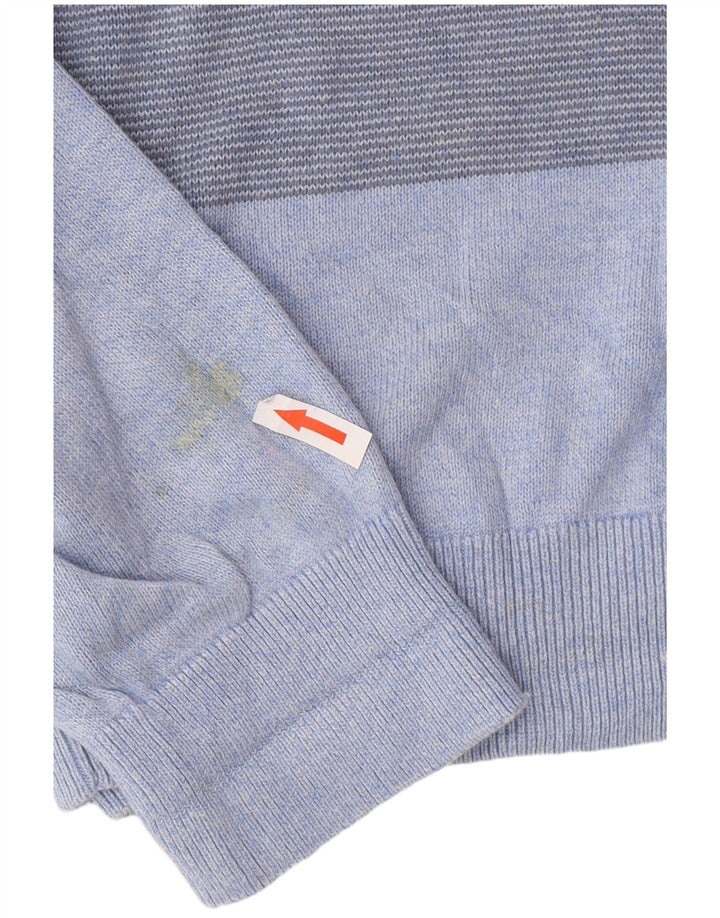 Maglione maglione girocollo da uomo Marks & Spencer a righe grandi blu