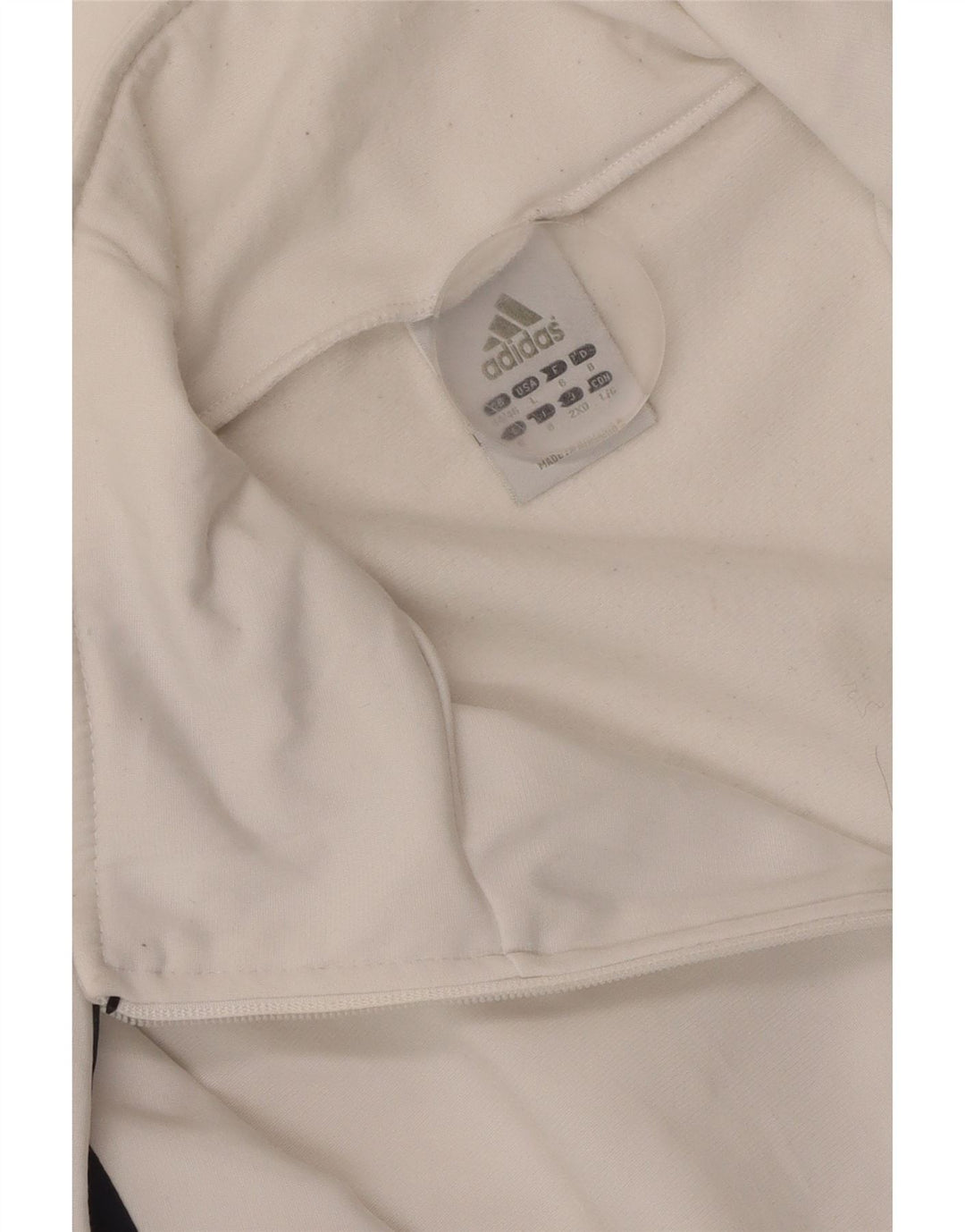 Giacca da tuta da uomo ADIDAS UK 44/46 Large Bianca