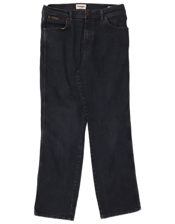 Jeans dritti da uomo Wrangler Texas W34 L32 cotone blu navy