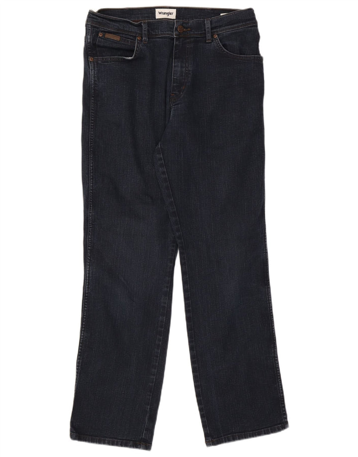 Jeans dritti da uomo Wrangler Texas W34 L32 cotone blu navy
