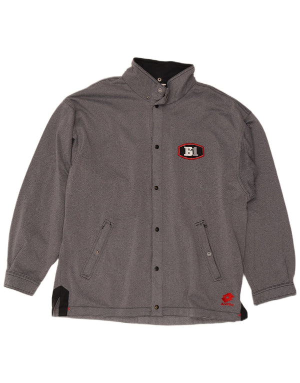 Giacca da tuta da uomo Lotto UK 42/44 XL Poliestere color block grigio