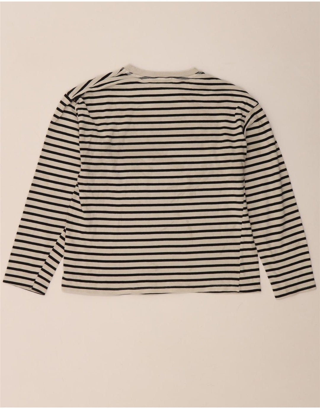 Top Zara da donna a maniche lunghe UK 10 Small White Striped