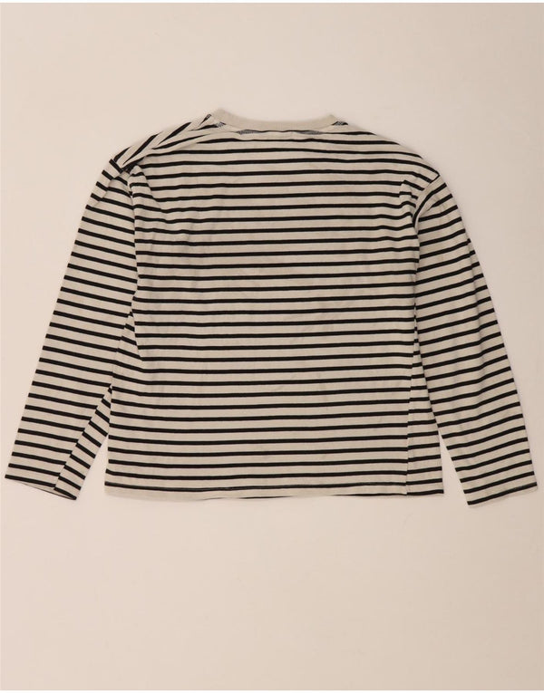 Top Zara da donna a maniche lunghe UK 10 Small White Striped