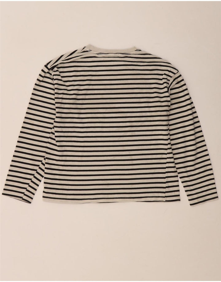 Top Zara da donna a maniche lunghe UK 10 Small White Striped