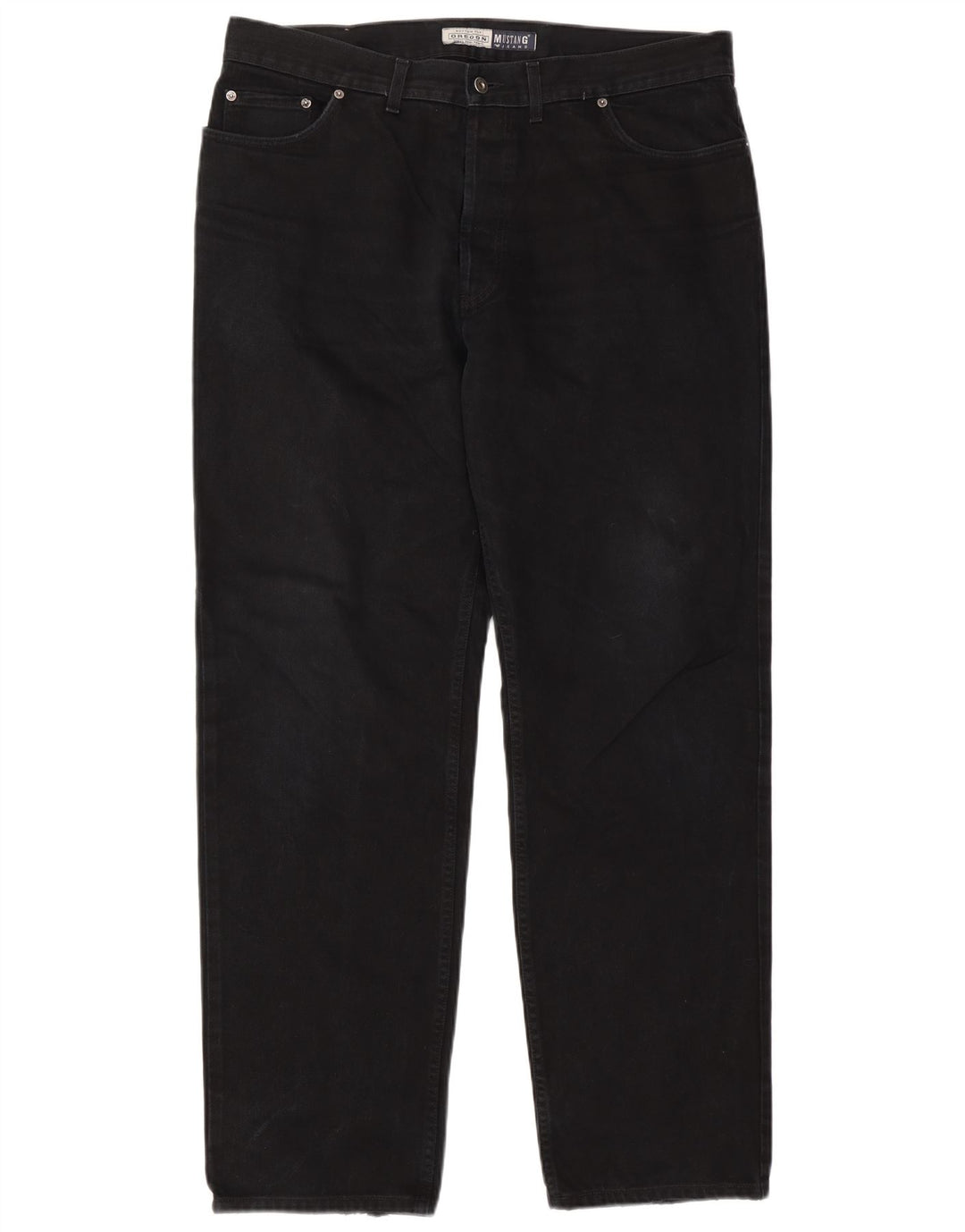 Jeans dritti da uomo Mustang Oregon W38 L34 neri