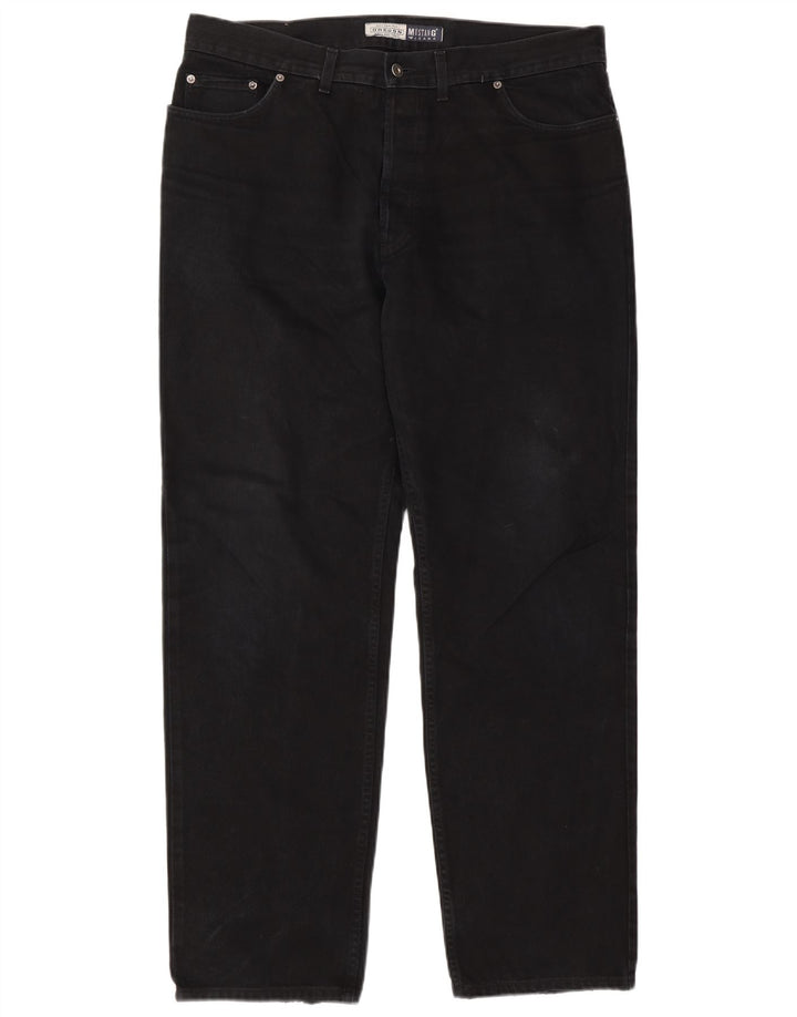 Jeans dritti da uomo Mustang Oregon W38 L34 neri