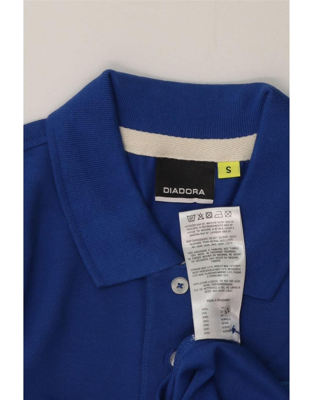 Polo Diadora Uomo Small Blu Cotone